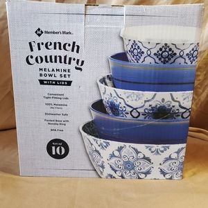 Makers mark, French country, melamine bowl set